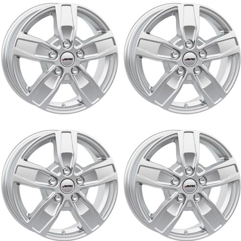 4x AUTEC Felgen Alufelgen QUANTRO 6.5x16 ET51 5x120 Brillantsilber kompatibel mit VW Amarok Bus Crafter