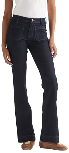 Wrangler Flare Fit - Vaqueros para Mujer, Pierna Acampanada, Luz de Luna Suave, 31W x 30L
