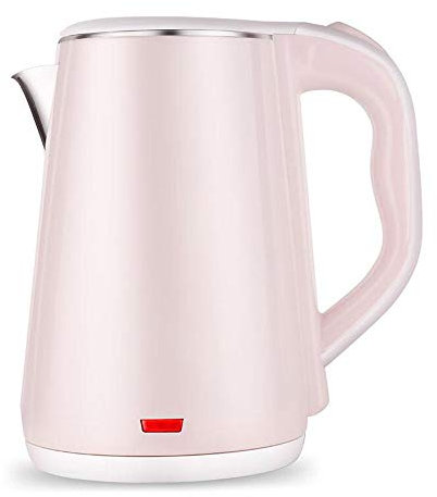 QGKWJP Bollitore, Acciaio Inossidabile, bollitore Elettrico 304 1,8 L, 1500 W, spegnimento Automatico, Rosa
