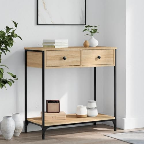 BOWEKAM Home & Garden Konsolentisch Sonoma Eiche 75x34,5x75cm Holzmöbel Wahl