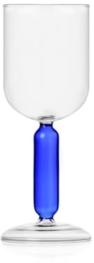 Ichendorf Milano Calice, Collection Bloom, 40 cl, bleu clair, verre borosilicate, fait à la main