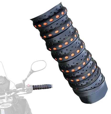 Generisch Motorrad-Griffband – Komfortable Motorradd-Lenkerwickel für besseren Halt | PU-Lenkergriffbandagen Lenkerbänder | Rutschfeste, verschleißfeste Lenkerendstopfen für Fahrräder und Motorräder