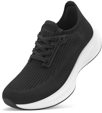 Moudn Chaussures de Course Extra Larges pour Homme, Chaussures de Marche Pieds Nus, amortissantes et légères, Respirantes et à Bout Large