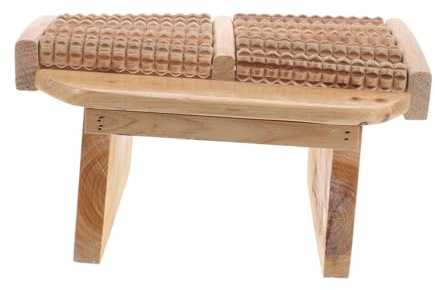 Beaupretty Fußmassagehocker Aus Holz Für Bad Sauna Und Wohnzimmer rutschfeste Fußstütze Multifunktionaler Duschsitz Für Behinderte Hocker Mit Anti-rutsch-Boden