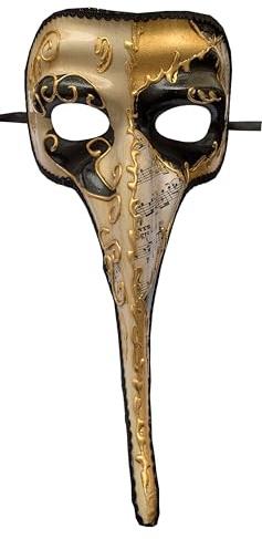 Handgefertigte Masquerade Ballmaske Gesichtsmaske Lange Nase Fashing Party Karneval Herren