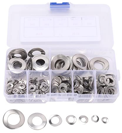 Cpolebev Kit Assortimento di Guarnizioni per Rondelle Ondulate A Molla in Acciaio Inossidabile 295 Pezzi 304 (M3 M5 M6 M8 M10)