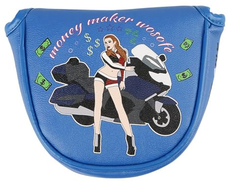 Correa Magnétique Golf Putter Maillet Couvre Club Protecteur PU Mallet Putter Couvre-Chef Portable Golf Putter Couverture Golf Pièces A