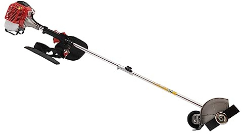 Tagliaerba a benzina, 26 CC, attrezzo da giardino multifunzione, 650 W, motore a 2 tempi, 2 teste lame, serbatoio 1 l, 8500 giri/min, tagliabordi per cortile/giardino