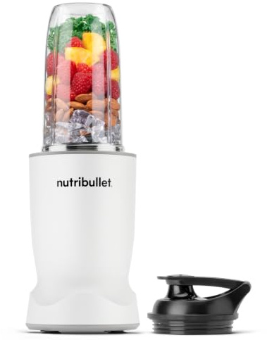 nutribullet Turbo 1000W - Kraftfull kompakt blender, smoothie maker, personlig blender med 45 sekunders auto-cycle, Rapid Extractor-blad, för smoothies, fryst frukt och nötter, svart (NBT1004MB)