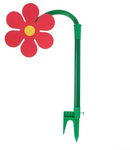 Sunflower Sprinkler Rotating, Lawn Sprinkler with 360 Degree,Garden Watering, Adjustable Water Spray Outdoor Yard,Irrigation ABS Plastic Hose,End Sprinkler for(Red)