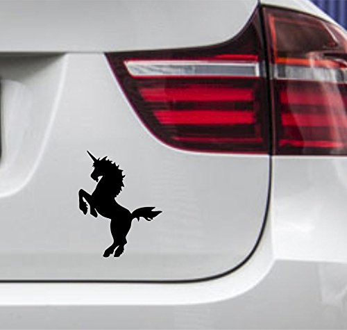 wDesigns 2er Set Autoaufkleber Einhorn Last Unicorn Pferd Pony Tuning Aufkleber Sticker
