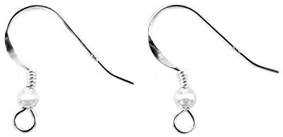 NaturSchatulle Ohrhaken Ohrringe Rohlinge 100% Sterling Silber 925 I 25 Paar I DIY Ohrhänger Schmuck Selber Basteln Fischhaken Schmuckherstellung