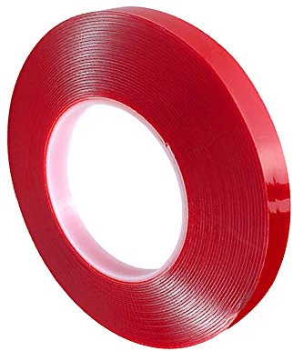 QitinDasen 10m X 15mm Premium Heavy Duty Doppelseitig Acryl Klebeband, Transparent Doppelseitig Montage Klebeband Rolle, Wasserdicht, Hitzebeständig, Abnehmbar (Dick 1mm)