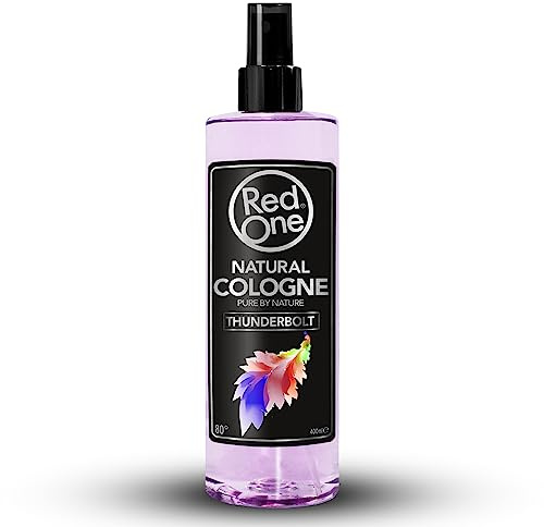 Redone Après-Rasage Vaporisateur d'eau de Cologne naturelle Thunderbolt 400ml | Coiffeur Cologne | Parfum durable | Eau de Cologne Après-Rasage