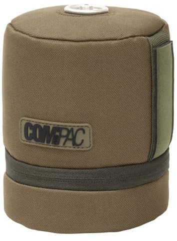 Korda Carp Fishing Luggage Compac Gas Jacket insulates the ‘500’ size Cannister Durable Water Resistant Fabric Fully Insulated Spoon & lighter pockets 11cm x 11cm x 15cm