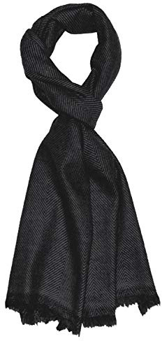 Lorenzo Cana - Sciarpa invernale in cashmere al 100% da uomo, in fibra naturale, 30 x 180 cm