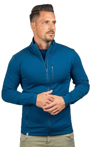 ALPIN LOACKER Merino Jacke Herren I Merinowolle Baselayer für Outdoor Sport und Freizeit I Wolljacke und Ski Midlayer