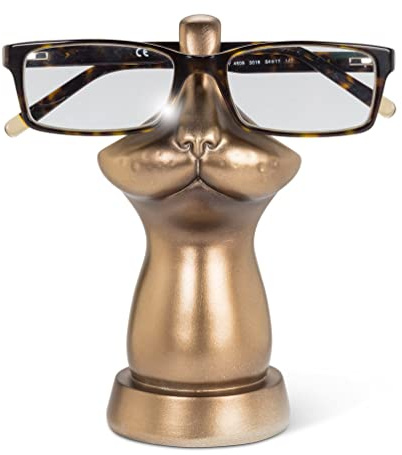 Abbott Collection kattansikte glasögonhållare – brons, 15 cm H
