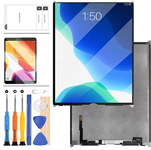 LADYSON per iPad 9 9 ° Generazione Sostituzione Schermo LCD per iPad 2021 10.2 Pollici Display Matrix A2602 A2603 A2604 A2605 Parti di Riparazione con Protezione dello Schermo in Vetro Temperato
