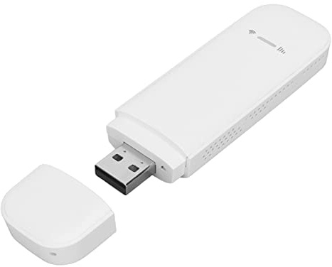 VBESTLIFE Módem WiFi 4G, Enrutador WiFi Móvil USB 4G LTE con Ranura para Tarjeta SIM, Dongle WiFi SIM Compatible con 10 Usuarios, Punto de Acceso de Viaje Portátil
