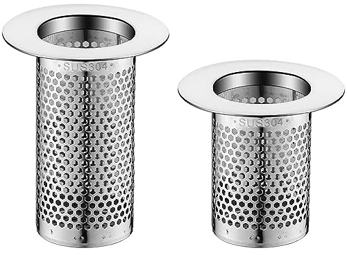 2x Stainless Steel Floor Drain Filter Floor Drain Hair Catcher Kitchen Sink Strainer Bathroom Floor Drain Cover