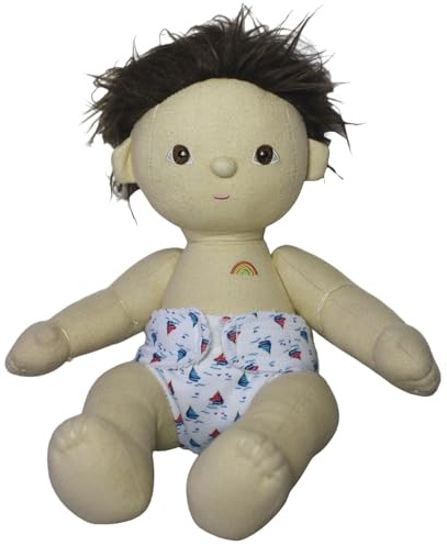Dinkum Dolls Little Boats Nappy and Bib Set from Frilly Lily [ DOLL NOT INCLUDED]