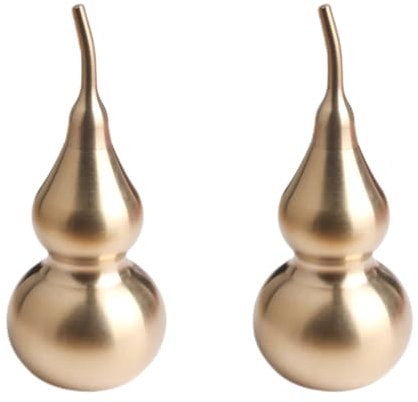 DECHOUS 2pcs Pure Gourd Ornament Chinese Style Desktop Decor Craft Decor Gourd Ornament Home