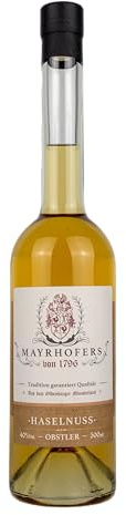 Mayrhofers von 1796 - Haselnuss Likör-Obstler - 40% Vol. - 500ml - Vegan