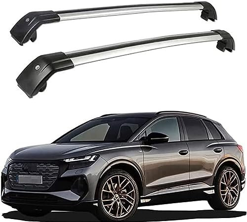 ACRUZ 2 Stück Dachträger Gepäckträger, für Au-di Q4 E-tron SUV 2021 2022, Querträger Dachträger DachbüGel Gepäckträger Zubehör