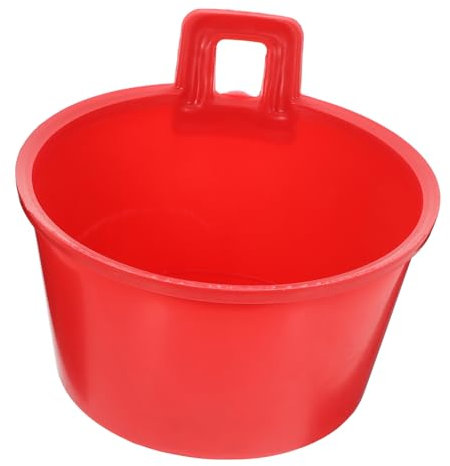 POPETPOP Wasserkelle für den Garten Küchentropfer Gartenkelle gartenwerkzeuge gartengerät Schöpfkelle Bewässerungsschaufel Scoop groß Gemüse Gießlöffel Eimer Plastik rot