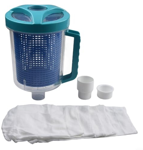 Besttoolifes Pool-Laubkanister Inline-Laubfänger für R211084 und W560 Schwimmbadreiniger, mit Netzkorb und Skimmer-Socken, passend für manuelle automatische Poolreiniger