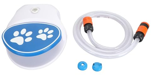 Fontana D'acqua per Cani da Esterno, Sistema di Erogazione per Animali Domestici, Irrigatore Automatico Dotato di Valvola a Pedale Interattiva, Strumento per Addestrare Animali