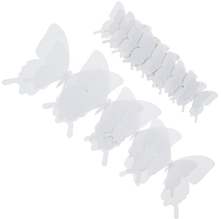 UKCOCO 12stücke Teiliges Schmetterlings Wandaufkleber Abnehmbare Deko Für Hochzeiten Partys Und Kinderzimmer Vivid Butterflies Wanddekoration Für Zuhause Und Veranstaltungen