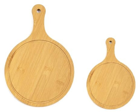 Rfeeuubft Vassoio per Pizza Vassoio in Legno Rotondo Casa Internet Celebrità Pollo Fritto Tagliere in Legno Bistecca Teglia da Forno