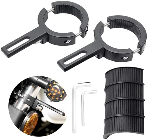 GOEDCH Support de Montage de Phare de Moto: 2 supports de phare moto 40-62 mm, Support de phare moto réglable, Supports universel pour phares
