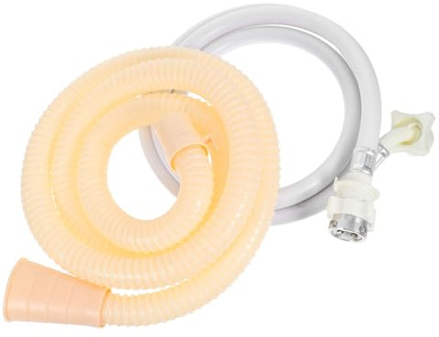 Washing Machine Hose Water Inlet and Drain Hose Set Pvc | Flexible White Line with Quick-connect Interfaces, Universal Fit for Automatic Washer, Tool-free Setup