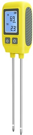 AUBEST Compteurs de Sol, Analyseur de Sol NPK, testeur de nutriments 0-1999 /kg, Azote, phosphore, Potassium, température du Sol for Sol agricole