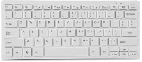 Plyisty Clavier Ultra Fin 78 Touches, Mini Clavier Filaire USB, Filaire Portable pour Ornineur de Bureau, Ornineur Portable, Maison/Entreprise (White)
