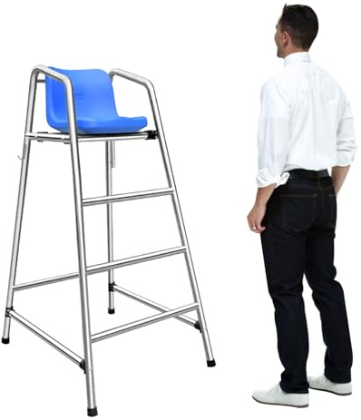 Chaise d'observation de piscine avec siège amovible, échelle en acier inoxydable pour une meilleure sécurité et surveillance des terrasses, idéale pour la surveillance de la piscine