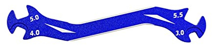 Fyearfly Remote Control Car Tool, Multi Turnbuckle Wrench 3mm-5.5mm, Essential RC Maintenance Spanner, Durable Blue Design