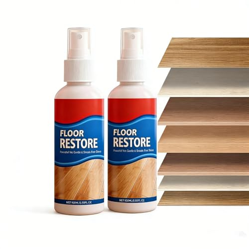2 Stück Floor Restore Eez, Kratzer Aus Treppe Holz Entfernen, Holzboden Reiniger Intensiv, 200ML Bodenrenovierungsmittel, Mehrräumig Nutzbar – Einfach Anwendbar Zum Polieren Von Holzböden & Parkett