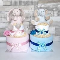 Baby boy 2 Tier Nappy Cake