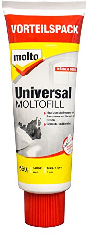 Molto Universal Moltofill, Reparaturspachtel für Innen und Außen, Weiß, 660 g