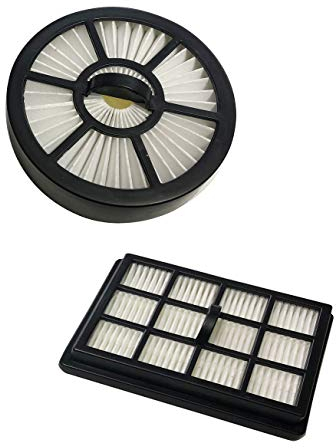 ECO-DE Jeu de 2 filtres HEPA Pièces Détachées pour Aspirateur Absolut Multi-Cyclones Filtre Circulaire + Filtre Rectangulaire ECO-370