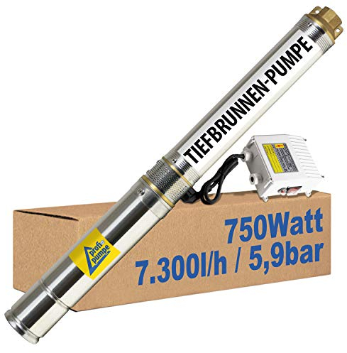 4-TAUCHPUMPE BRUNNENPUMPE BRUNNEN-Star 750=Die Energie-Spar-TIEFBRUNNENPUMPE mit hoher Förderleistung und großem Druck
