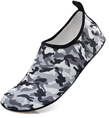AUXDIQ Schwimmschuhe Badeschuhe Aquaschuhe Surfschuhe Wasserschuhe Strandschuhe Barfuß Schnell Trocknend für Damen Herren