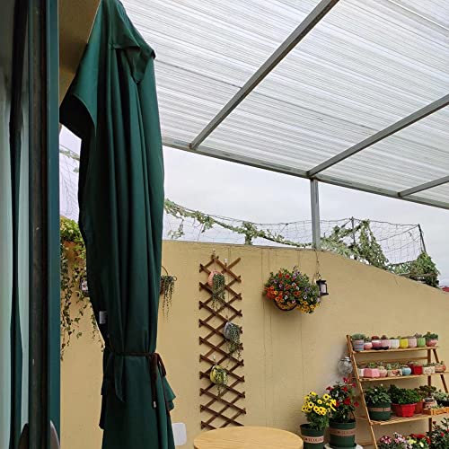 XFAK Halb-Sonnenschirm Balkonschirm Halbschirm 2.5 * 1.2m Gartenschirm Rechteckig Marktschirm Mit Handkurbel & Anti UV Beschichtung,Sonnenschutz,5-Rippen (Color : Green)