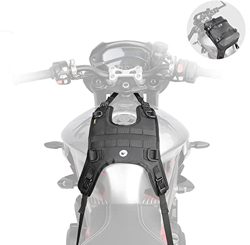 Rhinowalk Motorrad Tank/Sattel Trägersystem Mount Base für Tanktasche/Tankrucksack/Satteltasche/Sitztasche/Walkie Talkie Satteltaschenhalter Motorrad Zubehör