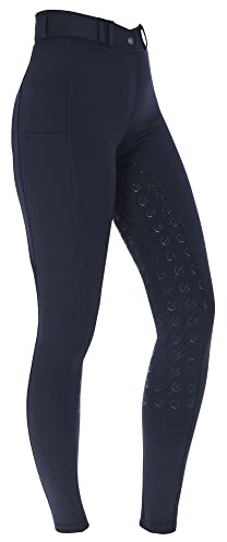 Covalliero Reithose Classic Star, Reithose mit Handytasche, Größe 46, Navy