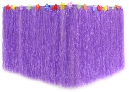 Glitter Dekoration Tisch Rock Party Tischrock DIY Grasröcke Hochzeit Geburtstag Sommer Strand Tischdecke Gartendekoration Zubehör (Color : Purple)